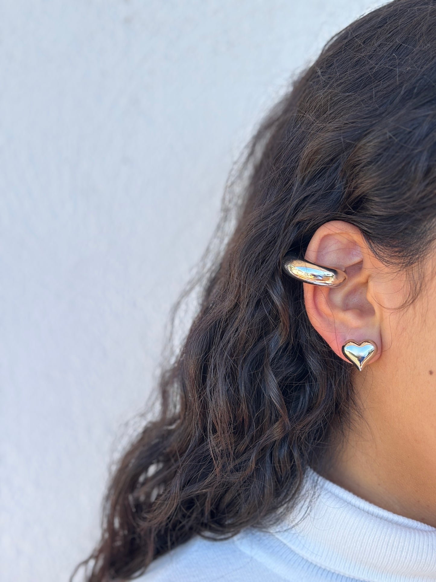 Earcuff Plateado