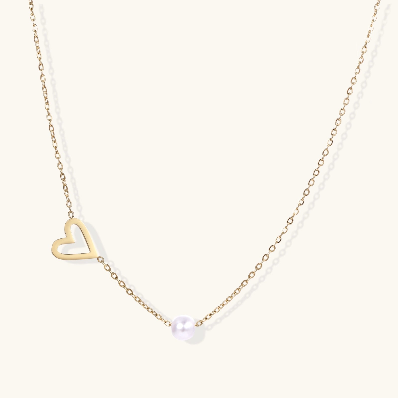 Pearl Heart Embrace Necklace | Novaeli