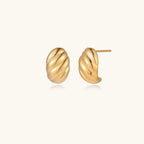 Golden Twist Studs | Novaeli