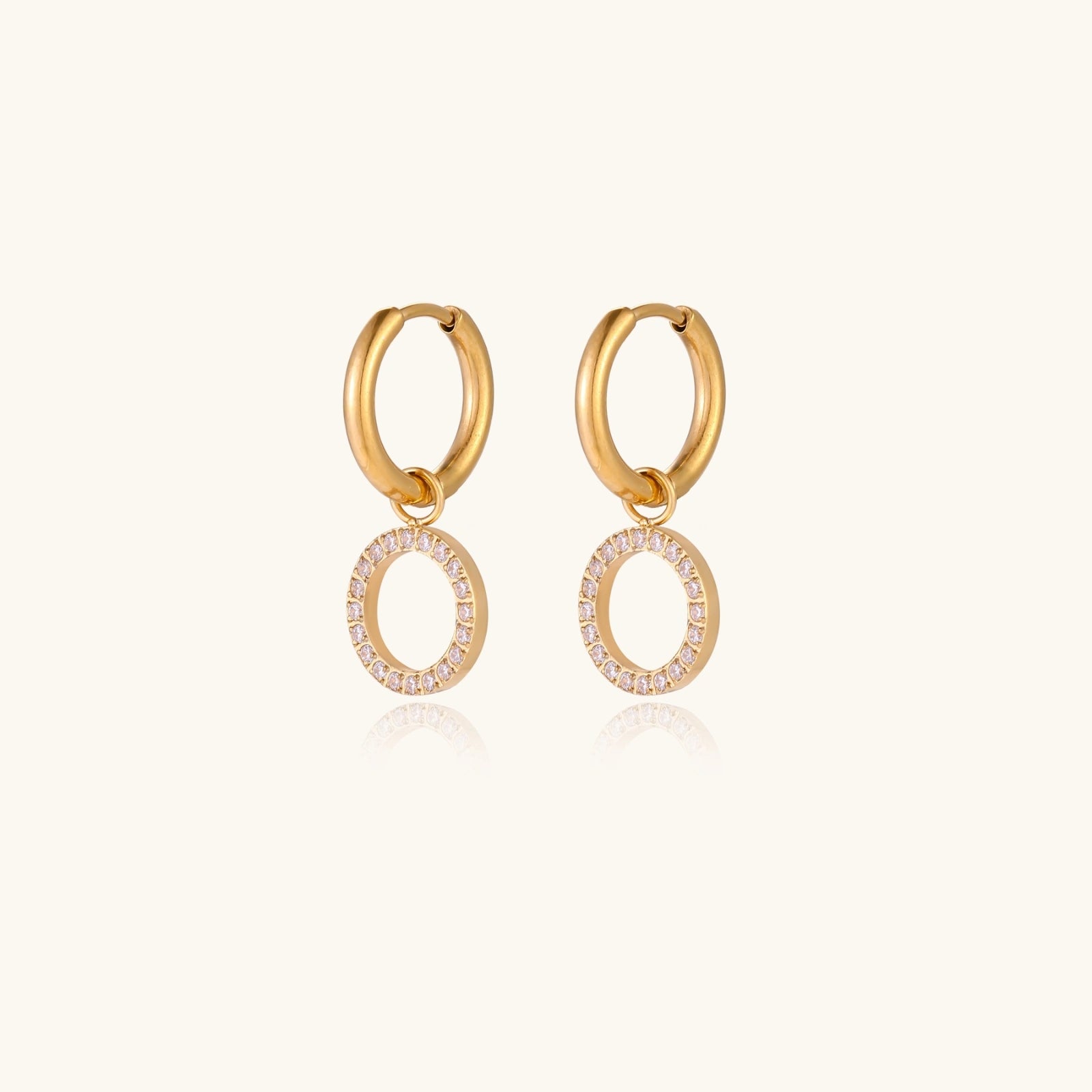 Halo Circle Hoops | Novaeli