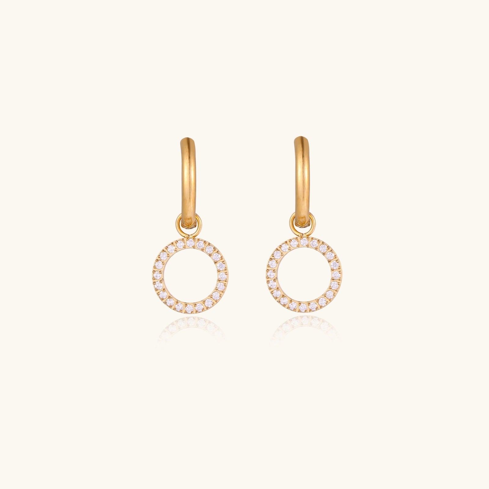 Halo Circle Hoops | Novaeli