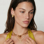 Sunshine Smiley Layered Necklace | Novaeli