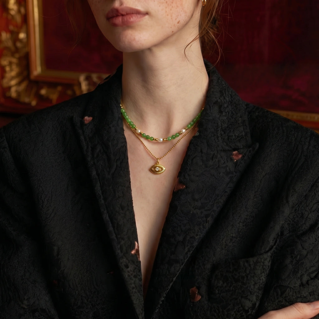 Mystic Eye Layered Necklace | Novaeli