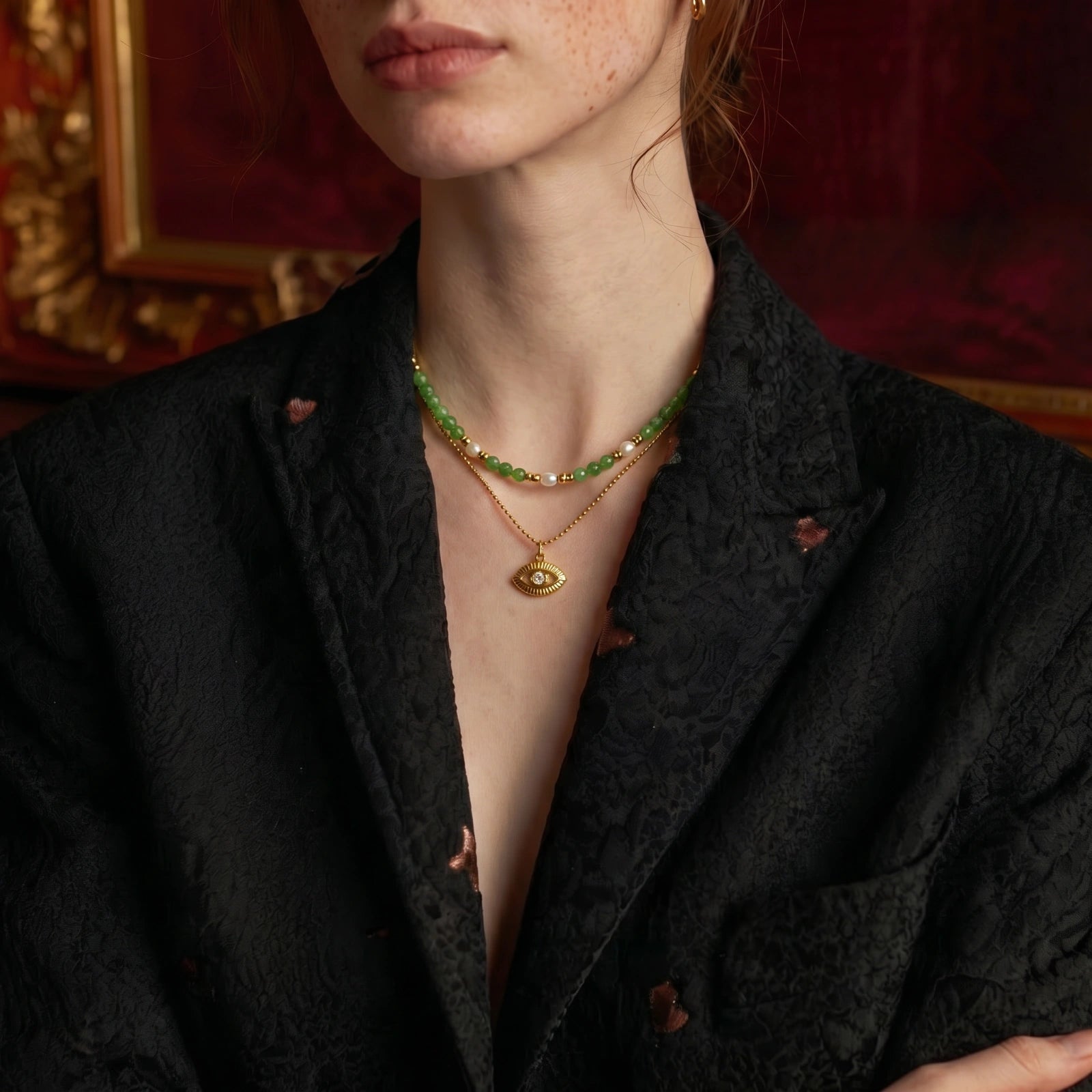 Mystic Eye Layered Necklace | Novaeli