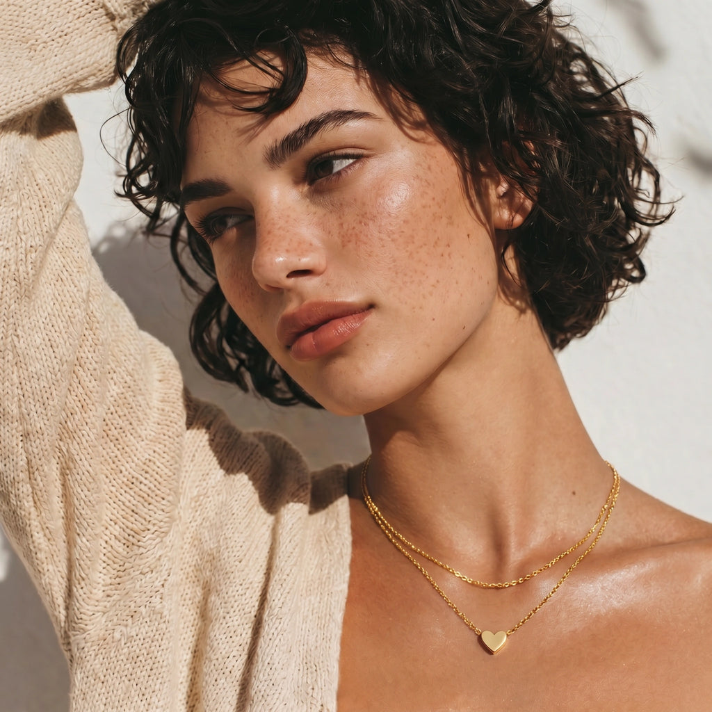 Layered Heart Necklace | Novaeli